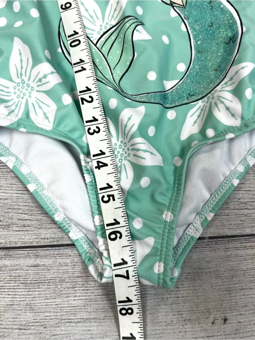 Disney Little Mermaid Long Sleeve Swimsuit Toddler Girls' Swimwear Size 3T Beach